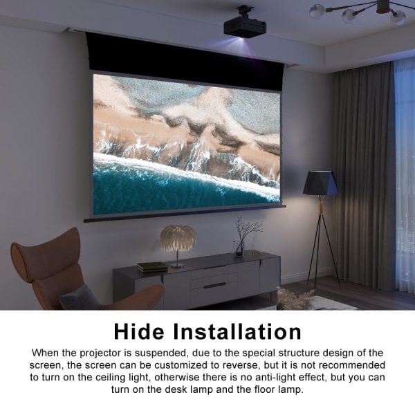 Projector Screen For Ceiling Mounted