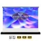 VIVIDSTORM S White Cinema Motorised Floor Rising Projector Screen (With White Cinema Material) (For Standard Throw Projectors)