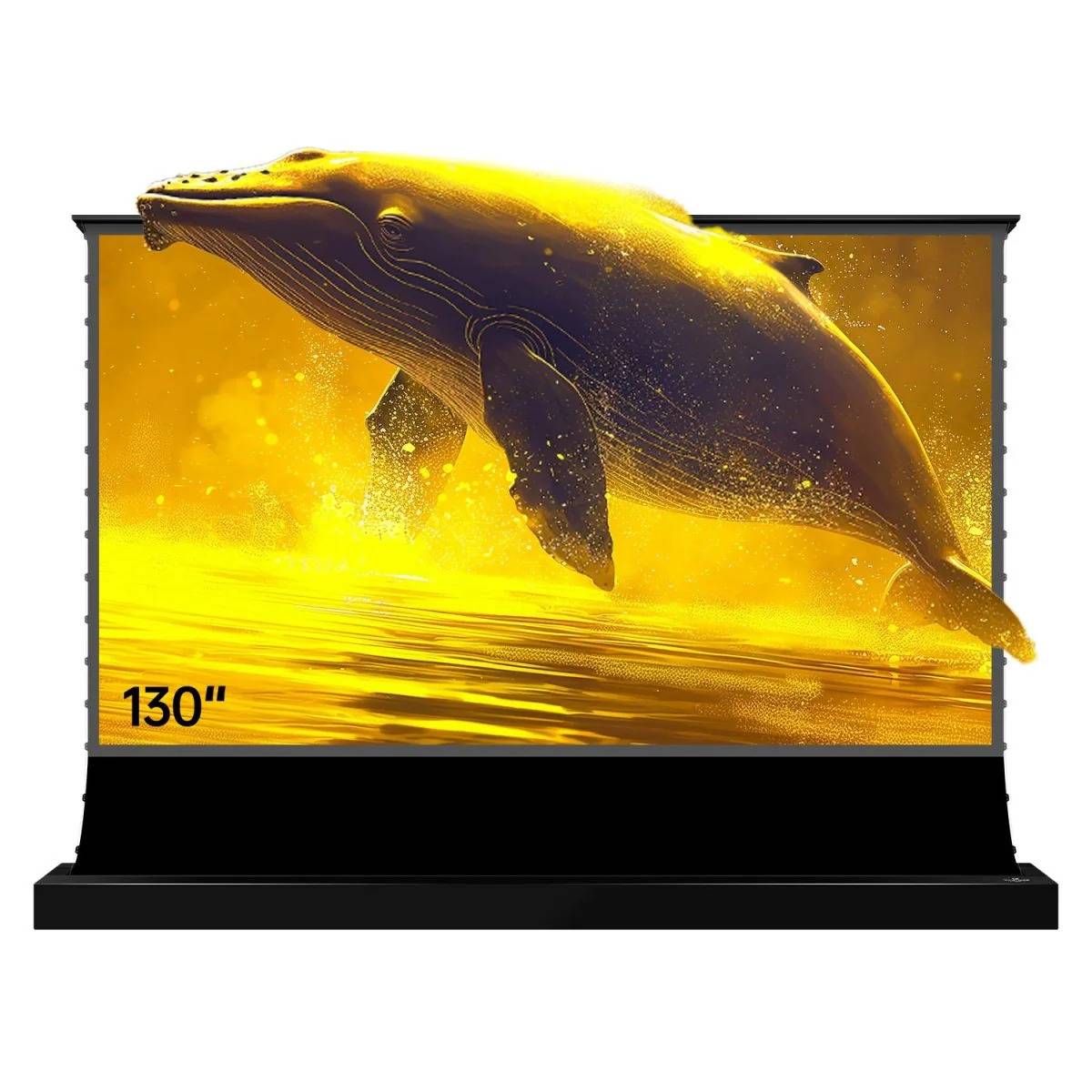 VIVIDSTORM 130" S Pro Plus Motorised Tension Floor Rising CLR/ALR Projector Screen - 130" inch, Black