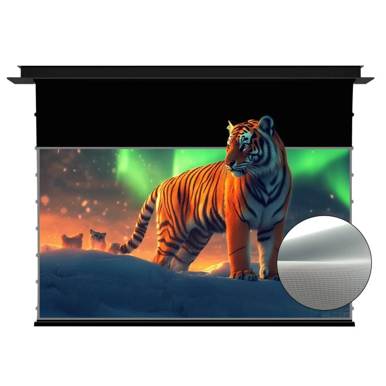 VIVIDSTORM 150" Lite Hyper Phantom Recessed In-Ceiling Motorized Tension Lenticular ALR Projector Screen
