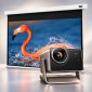 Hisense C3 Ultra 4K Smart Projector + VIVIDSTORM Slimline Cinema White Motorised Drop Down Projector Screen Package Deal