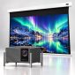 XGIMI TITAN Noir Max 4K RGB Laser Projector + VIVIDSTORM Slimline Cinema White Motorised Drop Down Projector Screen Package Deal
